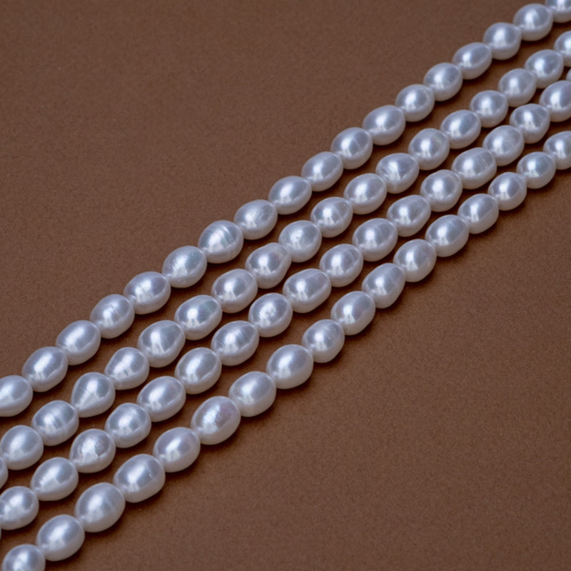 White Pearl Rice 10x8.5mm
