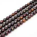 Peacock Blue Pearl Teardrop ~11-13x10.5mm