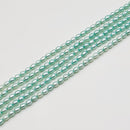 Aqua Blue Pearl Rice 5x4mm (PX)