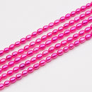 Electric Pink Pearl Rice 5x3.5mm (PX)