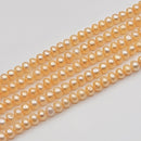 Cream Orange Pearl Button 5x5.5mm (PX)