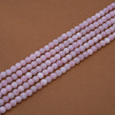 Rose Quartz Faceted Round 6.5mm