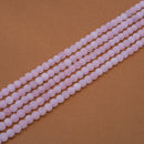 Rose Quartz Matte Round 6.5mm