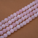 Rose Quartz Faceted Round 12mm