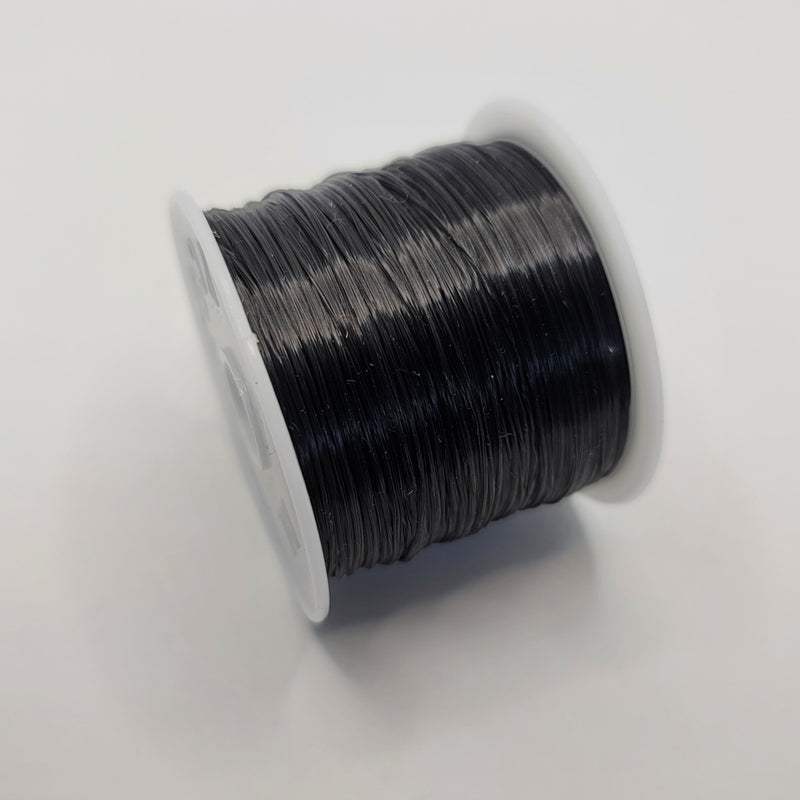 Stretchy Elastic Cord, Black 1.0mm, 15m