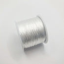 Stretchy Elastic Cord, White 1.0mm 15m
