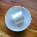 Stretchy Elastic Cord, White 1.0mm 15m