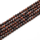 Red Tiger's Eye Round 8mm