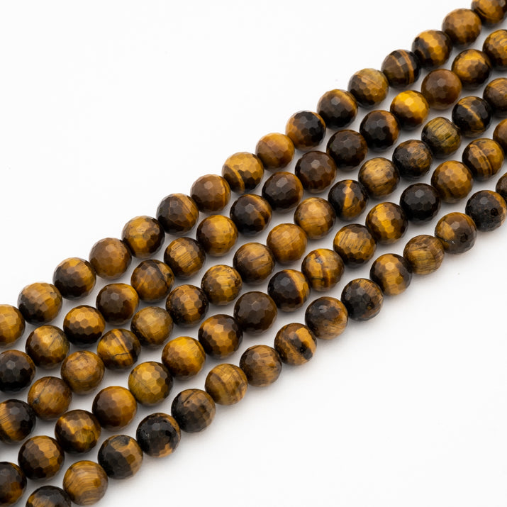 Yellow Tiger's Eye Faceted Round 10mm (MiF)