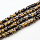 Yellow Tiger's Eye (L Hole) Rondelle 9x12mm (XS)