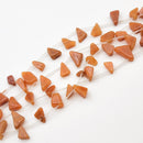 Orange Aventurine TD Triangular Drop 11-16x8mm (XS)