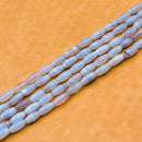 Grey Banded Agate Puff Tube 12x6mm (XS)