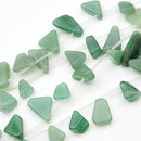 Green Aventurine TD Triangular Drop 12-22x5-16mm (XS)
