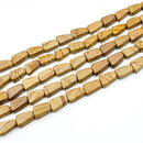 Wood Jasper Flat Off-Rectangle 15x8-12mm (XS)