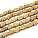 Wood Jasper Flat Off-Rectangle 15x8-12mm (XS)