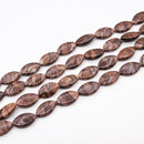 Brown Squid Jasper Pointed Oval 19x11mm (XS)