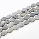 Grey Jasper Flat Oval 20x15mm (XS)